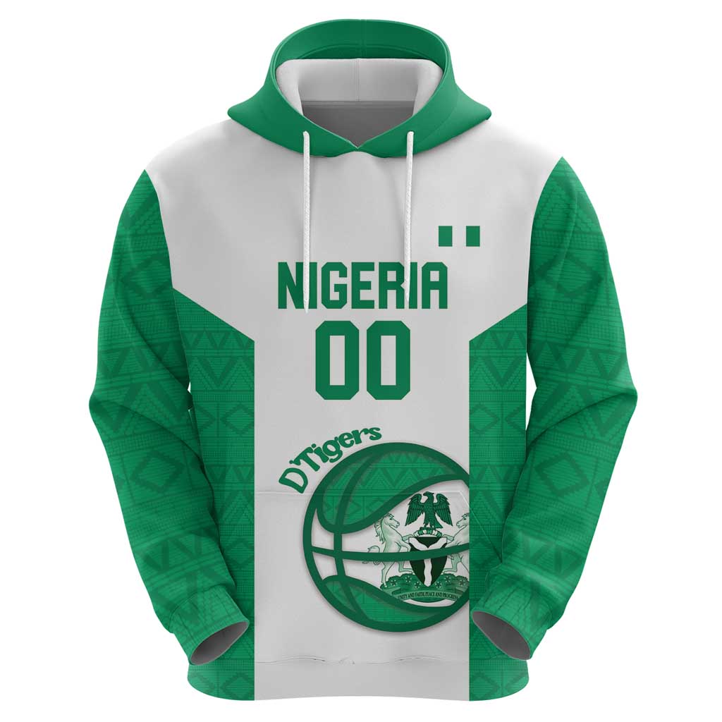 Nigeria Basketball Custom Zip Hoodie Come On Tigers - Wonder Print Shop