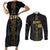 Egypt Basketball Custom Couples Matching Short Sleeve Bodycon Dress and Long Sleeve Button Shirt Come On Pharaohs - Wonder Print Shop