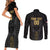 Egypt Basketball Custom Couples Matching Short Sleeve Bodycon Dress and Long Sleeve Button Shirt Come On Pharaohs - Wonder Print Shop