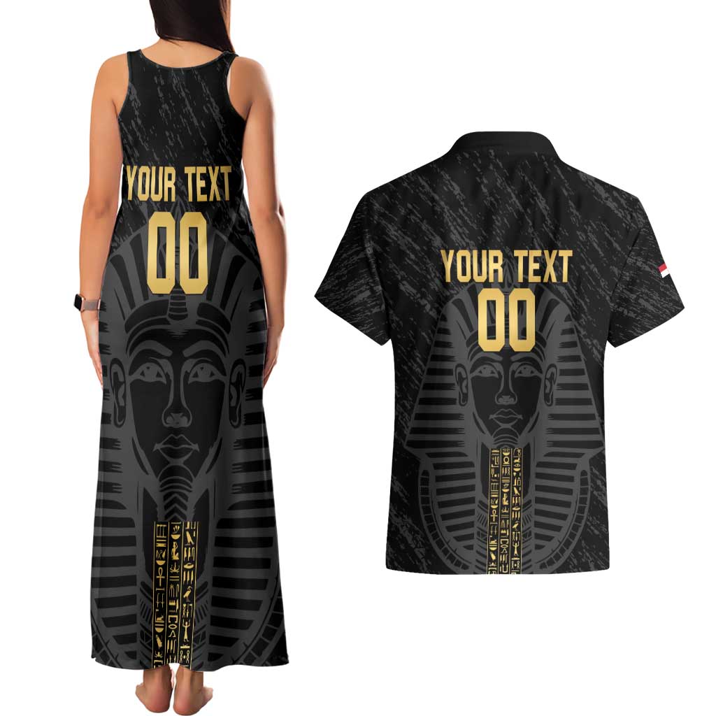 Egypt Basketball Custom Couples Matching Tank Maxi Dress and Hawaiian Shirt Come On Pharaohs - Wonder Print Shop