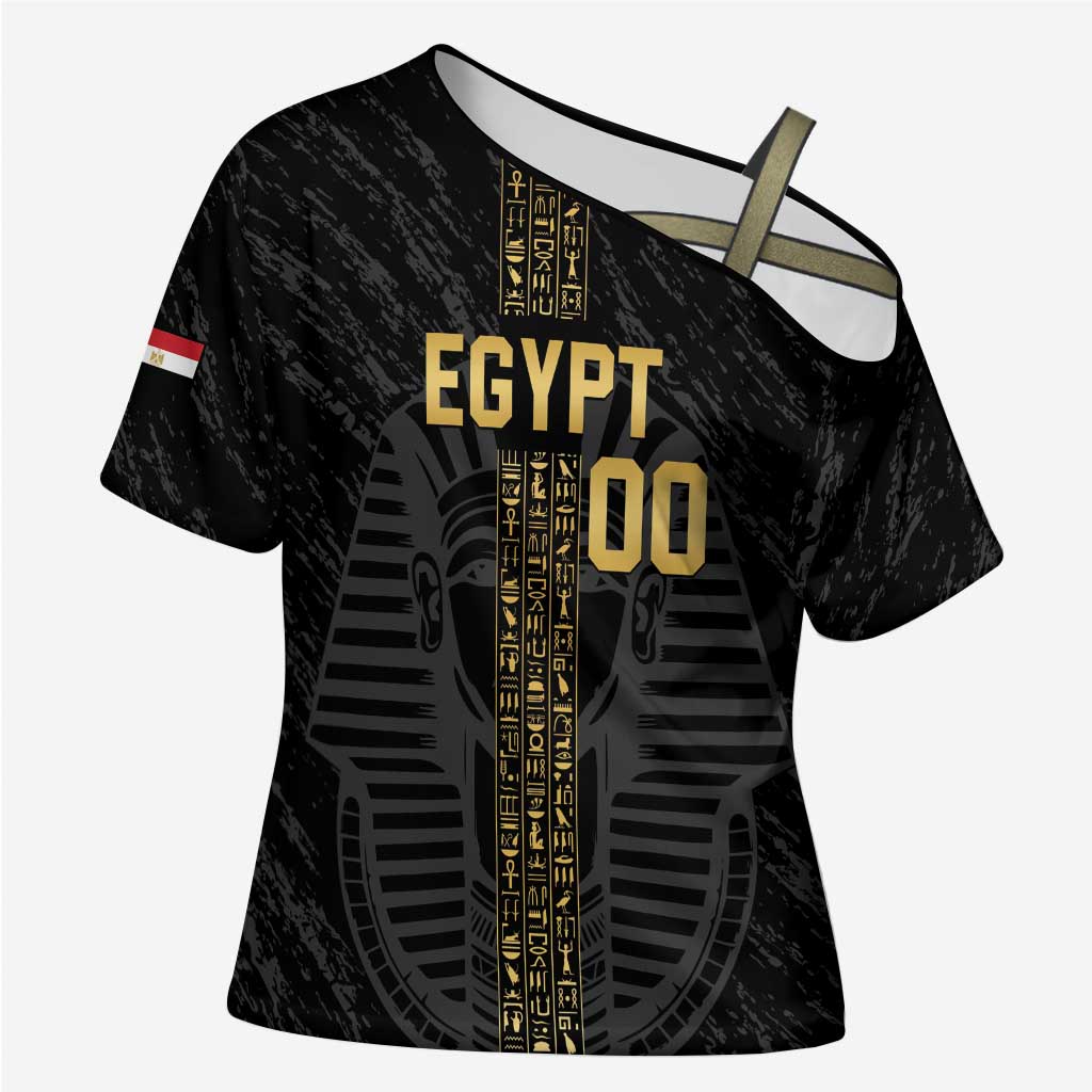 Egypt Basketball Custom Cross Shoulder Shirt Come On Pharaohs - Wonder Print Shop