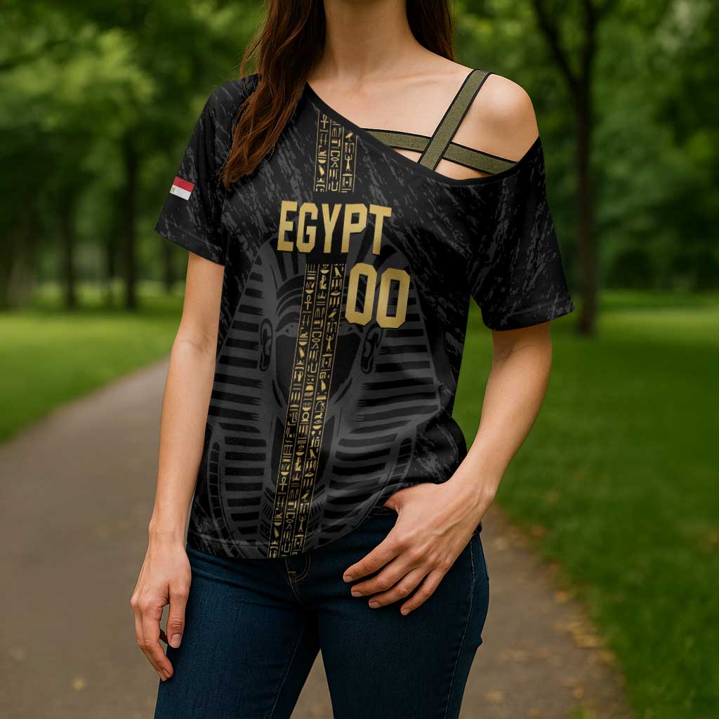 Egypt Basketball Custom Cross Shoulder Shirt Come On Pharaohs - Wonder Print Shop