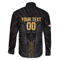 Egypt Basketball Custom Family Matching Long Sleeve Bodycon Dress and Hawaiian Shirt Come On Pharaohs - Wonder Print Shop