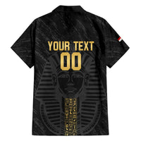 Egypt Basketball Custom Family Matching Off The Shoulder Long Sleeve Dress and Hawaiian Shirt Come On Pharaohs - Wonder Print Shop