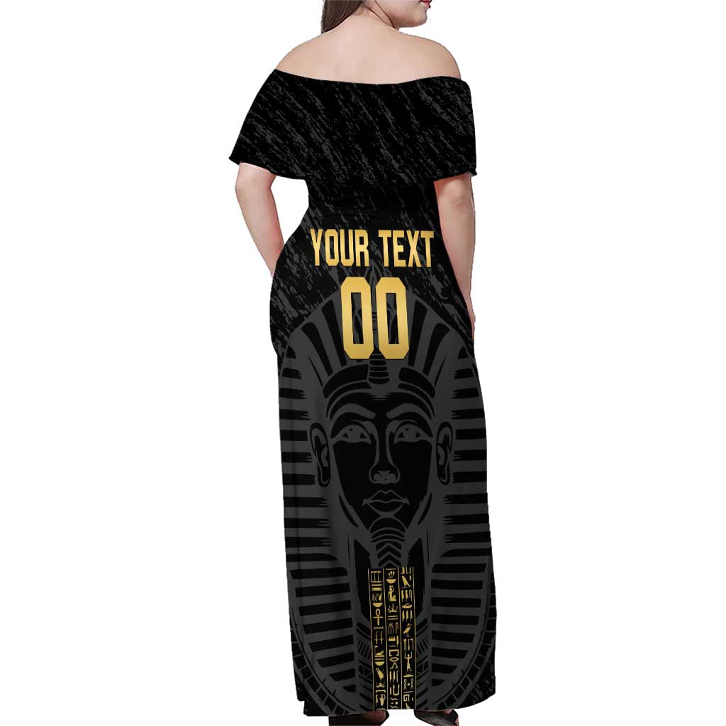 Egypt Basketball Custom Family Matching Off Shoulder Maxi Dress and Hawaiian Shirt Come On Pharaohs - Wonder Print Shop