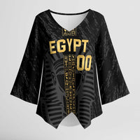 Egypt Basketball Custom Kimono Sleeve Blouse Come On Pharaohs - Wonder Print Shop