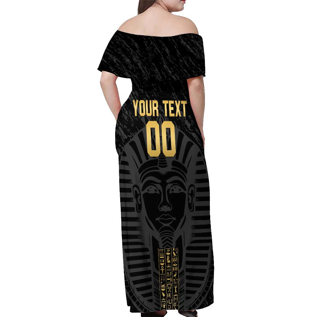 Egypt Basketball Custom Off Shoulder Maxi Dress Come On Pharaohs - Wonder Print Shop