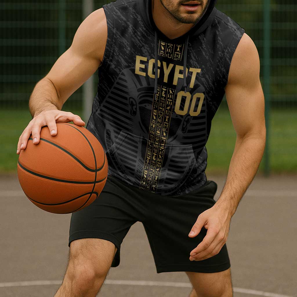 Egypt Basketball Custom Sleeveless Hoodie Come On Pharaohs - Wonder Print Shop