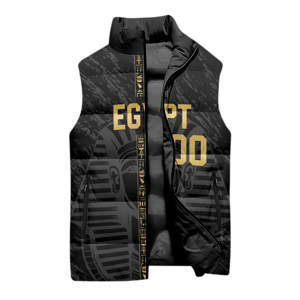 Egypt Basketball Custom Sleeveless Puffer Jacket Come On Pharaohs - Wonder Print Shop