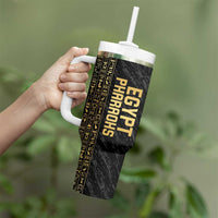 Egypt Basketball Custom Tumbler With Handle Come On Pharaohs - Wonder Print Shop
