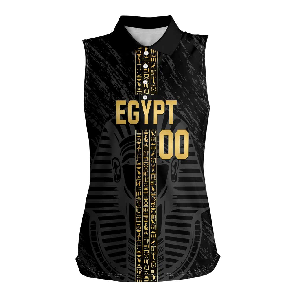 Egypt Basketball Custom Women Sleeveless Polo Shirt Come On Pharaohs - Wonder Print Shop