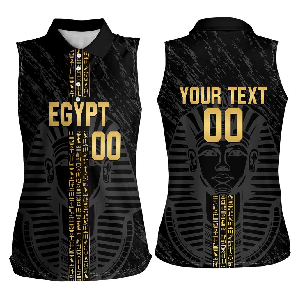Egypt Basketball Custom Women Sleeveless Polo Shirt Come On Pharaohs - Wonder Print Shop