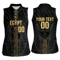 Egypt Basketball Custom Women Sleeveless Polo Shirt Come On Pharaohs - Wonder Print Shop