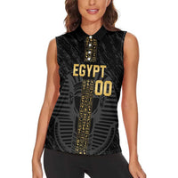 Egypt Basketball Custom Women Sleeveless Polo Shirt Come On Pharaohs - Wonder Print Shop