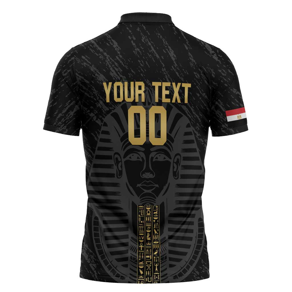 Egypt Basketball Custom Zipper Polo Shirt Come On Pharaohs - Wonder Print Shop