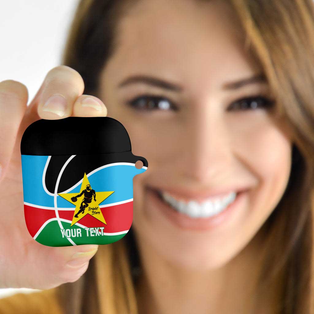 South Sudan Basketball Custom AirPods Case Come On Bright Stars - Wonder Print Shop
