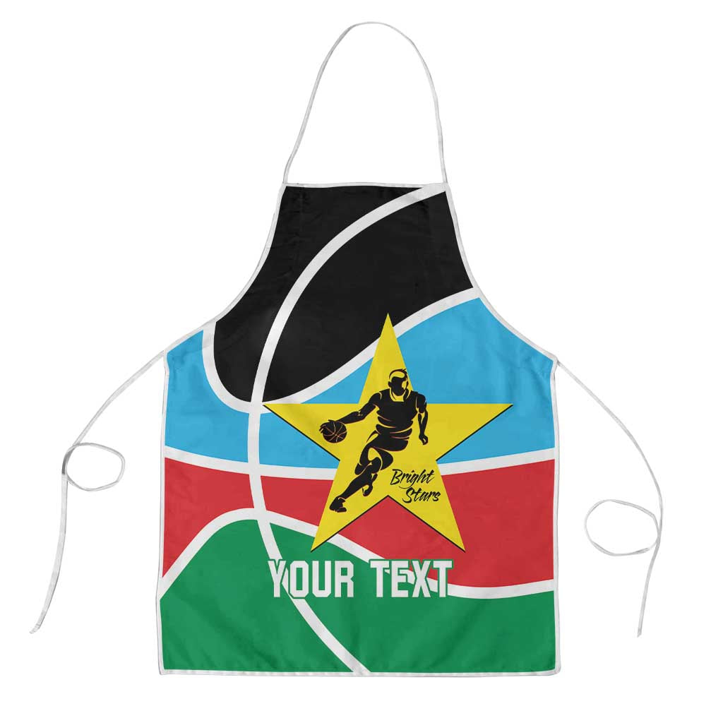 South Sudan Basketball Custom Apron Come On Bright Stars - Wonder Print Shop