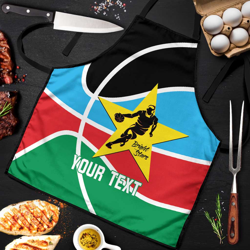 South Sudan Basketball Custom Apron Come On Bright Stars - Wonder Print Shop