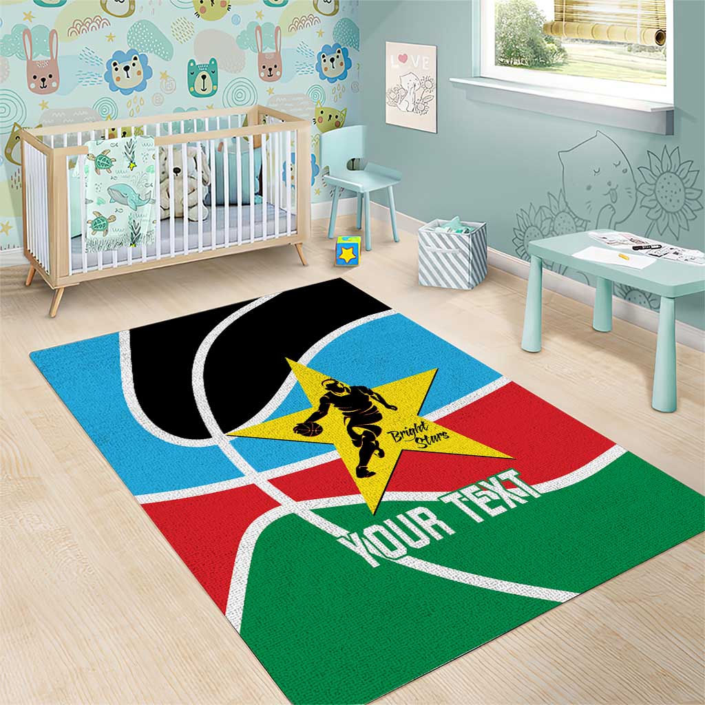 South Sudan Basketball Custom Area Rug Come On Bright Stars - Wonder Print Shop