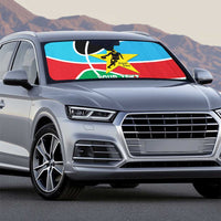 South Sudan Basketball Custom Auto Sun Shade Come On Bright Stars - Wonder Print Shop