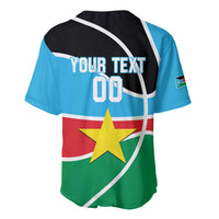 South Sudan Basketball Custom Baseball Jersey Come On Bright Stars - Wonder Print Shop