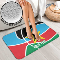 South Sudan Basketball Custom Bathroom Set Come On Bright Stars - Wonder Print Shop