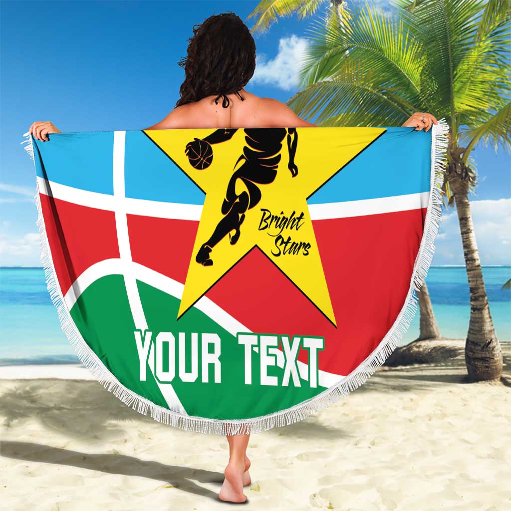 South Sudan Basketball Custom Beach Blanket Come On Bright Stars - Wonder Print Shop