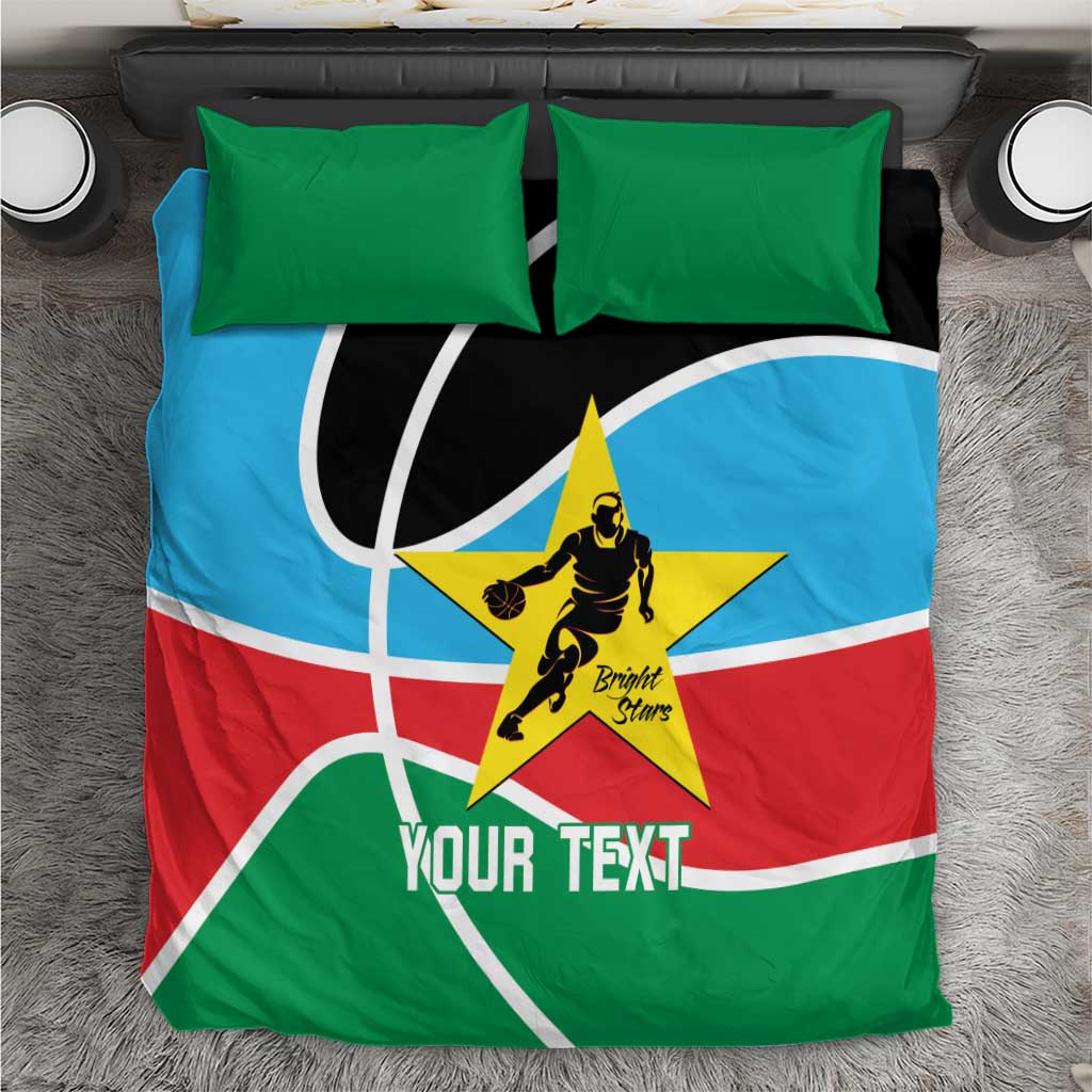 South Sudan Basketball Custom Bedding Set Come On Bright Stars - Wonder Print Shop