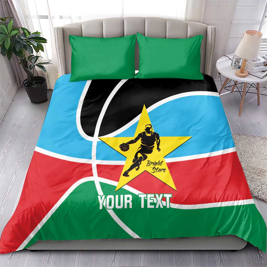 South Sudan Basketball Custom Bedding Set Come On Bright Stars - Wonder Print Shop