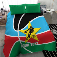 South Sudan Basketball Custom Bedding Set Come On Bright Stars - Wonder Print Shop