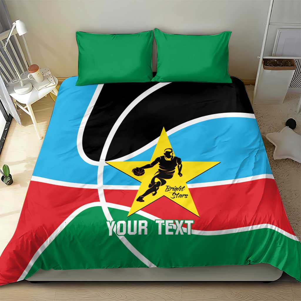 South Sudan Basketball Custom Bedding Set Come On Bright Stars - Wonder Print Shop