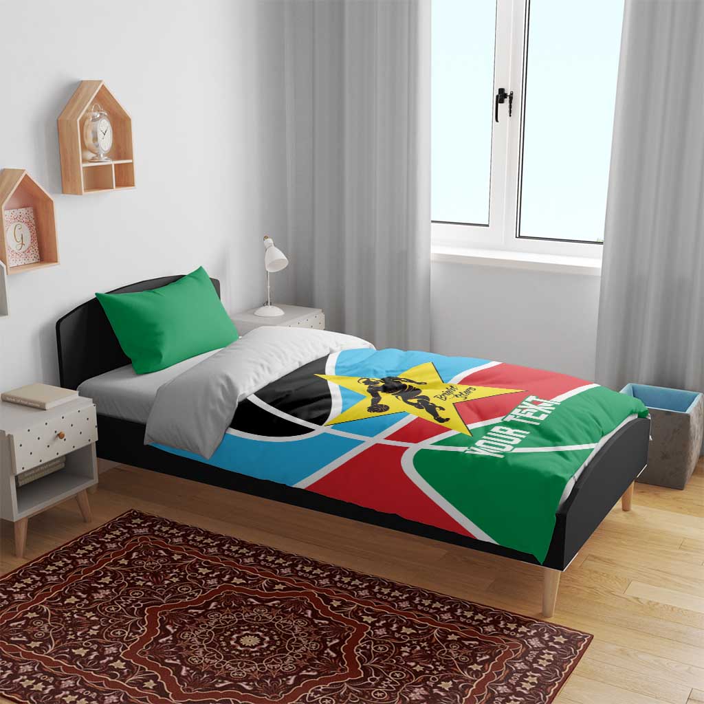 South Sudan Basketball Custom Bedding Set Come On Bright Stars - Wonder Print Shop