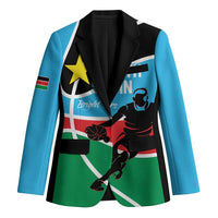 South Sudan Basketball Custom Blazer Come On Bright Stars - Wonder Print Shop