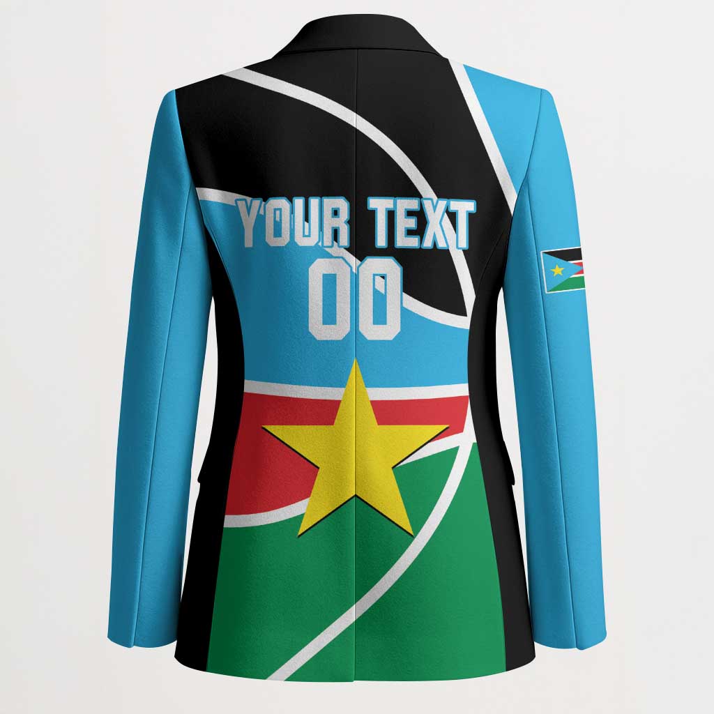 South Sudan Basketball Custom Blazer Come On Bright Stars - Wonder Print Shop