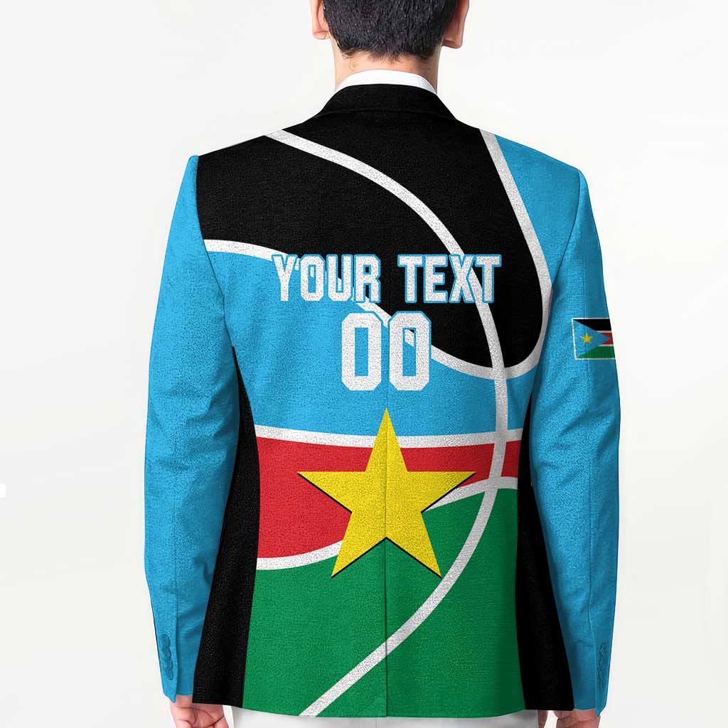 South Sudan Basketball Custom Blazer Come On Bright Stars - Wonder Print Shop