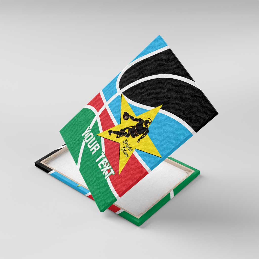 South Sudan Basketball Custom Canvas Wall Art Come On Bright Stars - Wonder Print Shop