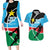 South Sudan Basketball Custom Couples Matching Long Sleeve Bodycon Dress and Hawaiian Shirt Come On Bright Stars - Wonder Print Shop