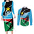 South Sudan Basketball Custom Couples Matching Long Sleeve Bodycon Dress and Long Sleeve Button Shirt Come On Bright Stars - Wonder Print Shop