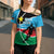 South Sudan Basketball Custom Cross Shoulder Shirt Come On Bright Stars - Wonder Print Shop