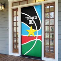 South Sudan Basketball Custom Door Cover Come On Bright Stars - Wonder Print Shop