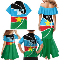 South Sudan Basketball Custom Family Matching Mermaid Dress and Hawaiian Shirt Come On Bright Stars - Wonder Print Shop