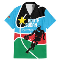 South Sudan Basketball Custom Family Matching Mermaid Dress and Hawaiian Shirt Come On Bright Stars - Wonder Print Shop