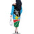 South Sudan Basketball Custom Family Matching Off The Shoulder Long Sleeve Dress and Hawaiian Shirt Come On Bright Stars - Wonder Print Shop