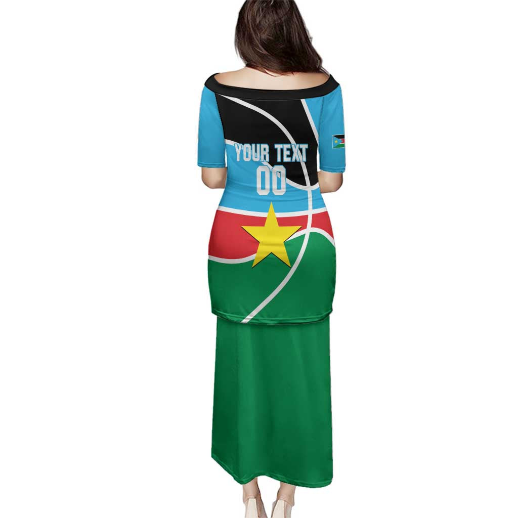 South Sudan Basketball Custom Family Matching Puletasi and Hawaiian Shirt Come On Bright Stars - Wonder Print Shop