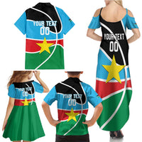 South Sudan Basketball Custom Family Matching Summer Maxi Dress and Hawaiian Shirt Come On Bright Stars - Wonder Print Shop