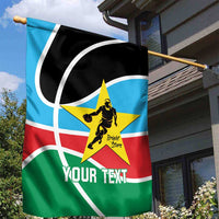 South Sudan Basketball Custom Garden Flag Come On Bright Stars - Wonder Print Shop