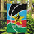 South Sudan Basketball Custom Garden Flag Come On Bright Stars - Wonder Print Shop