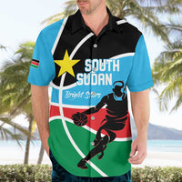 South Sudan Basketball Custom Hawaiian Shirt Come On Bright Stars - Wonder Print Shop