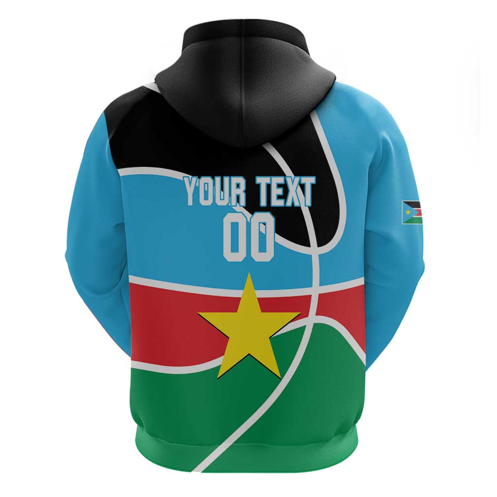 South Sudan Basketball Custom Hoodie Come On Bright Stars - Wonder Print Shop