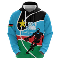 South Sudan Basketball Custom Hoodie Come On Bright Stars - Wonder Print Shop